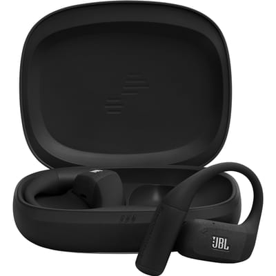 JBL Endurance Zone - Open ear Oordopjes - Oortjes Draadloos - Sport Oordopjes - Bluetooth - Sporten - Hardlopen - 32 uur - Spatwaterdicht - IP68 - Oorhaak - Zwart & Grijs