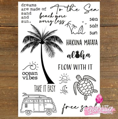 GetGlitterBaby® - Tijdelijke Tattoos / Tijdelijke Henna Festival Plak Tattoes / Nep Tatoeage voor Volwassenen / Fake Temporary Tattoo Sticker - Zomer / Palmboom