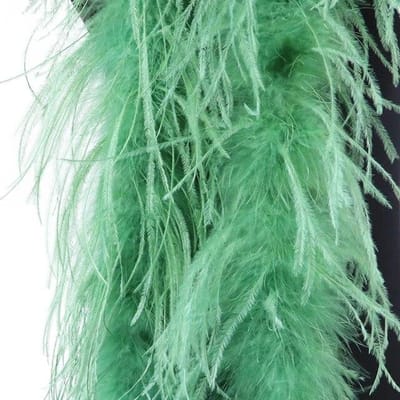 Kleurrijke 1ply Struisvogelveren Boa 2Meter Pluimen Sjaal voor Bruiloft Kleding Decoratie Naaien Ambachten Kostuum Kleding Accessoires L goud