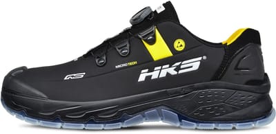 HKS Running Star RS 270 BOA S3 werkschoenen - veiligheidsschoenen - safety shoes - heren - laag - stalen neus - zonder veters - antislip - ESD - lichtgewicht - Vegan - zwart - maat 41