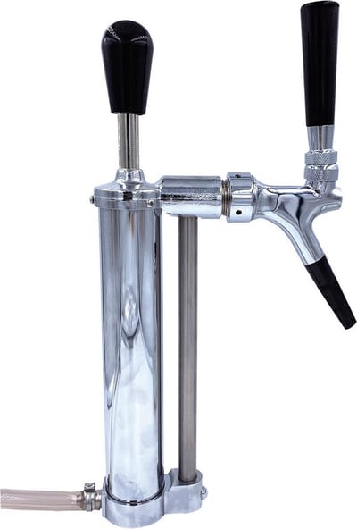 Tapzuil, Biertapzuil, chroom, 2 lineair, Elegant