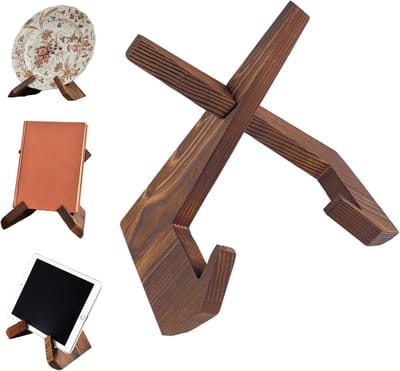 Houten Kookboekhouder voor Keuken | Vintage en Rustiek | Ideaal voor Kookboeken, Bladmuziek en Tijdschriften