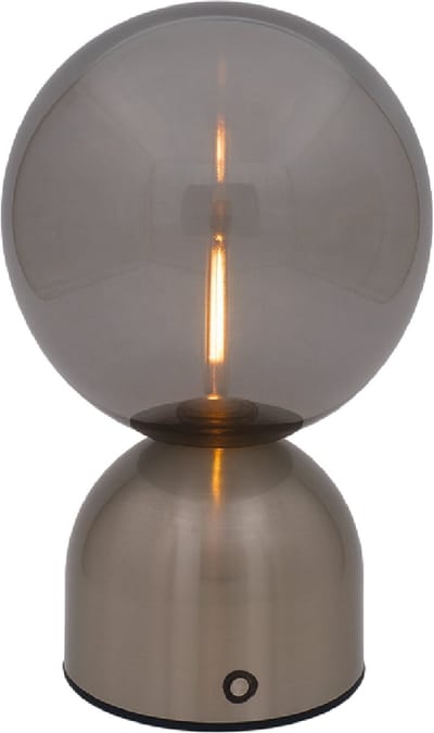 Luxus Europe - Tafellamp Touch Lina Zilver - Draadloze LED Tafellamp Binnen - USB-C Oplaadbaar - Touchbediening - Dimbaar - 3 Lichtkleuren
