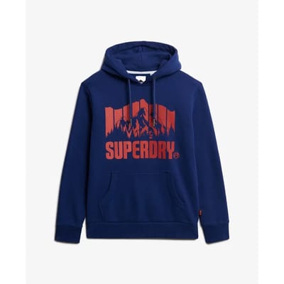 Superdry Mountain Rainbow Hoodie Blauw Grootte: XL