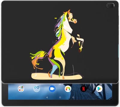 Back Cover voor Lenovo Tab E10 Tablet Back Cover Horse Color