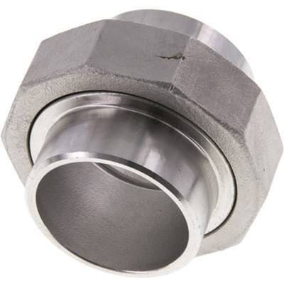 Rechte Koppeling 48.3mm Laseinde RVS Conische Afdichting 16bar