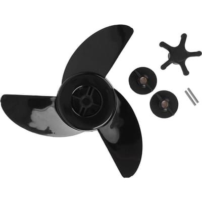 QP05013A Hélices de Bateau à Moteur Marin 3 Pales Lame Électrique Moteur Hors-Bord pour Haibo T54 black