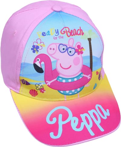Lichtroze pet met klep Peppa Pig / 54cm