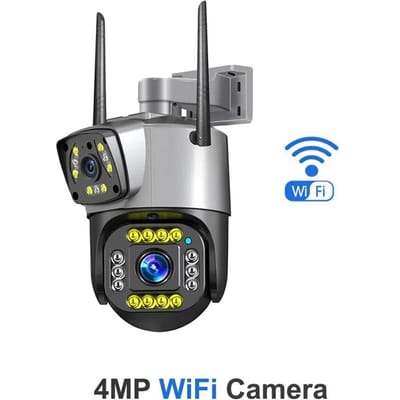 Nieuwe EU Dual Lens 4G IP Camera WiFi 8MP 4K Bewakingscamera's Draadloos Outdoor Smart Home Nachtzicht V380 Digitale zoom CCTV Camara 4MP WiFi Camera