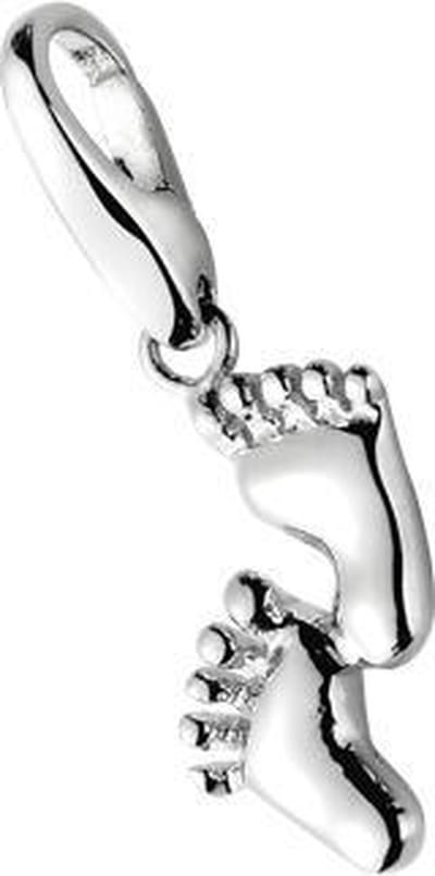 Bedel | charm | sterling zilver | voetjes | karabijn | hanger | Giorgio Martello | geboorte
