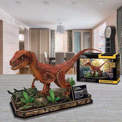 3D Puzzel Velociraptor Model Bouwset voor Kinderen vanaf 8 Jaar