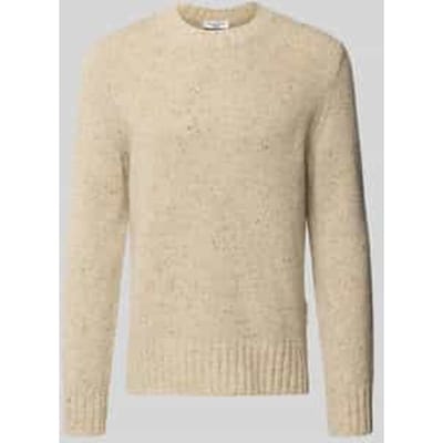 Regular fit gebreide pullover van scheerwolmix