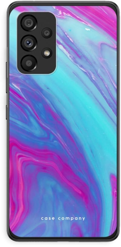 Case Company® - Hoesje geschikt voor Samsung Galaxy A53 5G hoesje - Zweverige regenboog - Soft Cover Telefoonhoesje - Bescherming aan alle Kanten en Schermrand