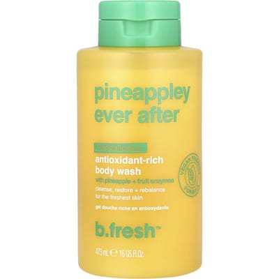 b.fresh, Ananasachtige Ever After, Antioxidantrijk Douchegel, Tropisch Lekker, 16 fl oz (473 ml) yellow
