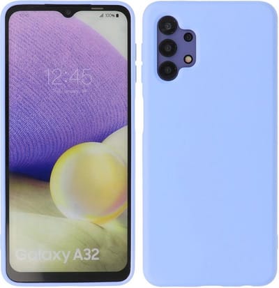 Hoesje Geschikt voor Samsung Galaxy A32 4G - Fashion Telefoonhoesje Backcover - Siliconen Hoesje - Paars