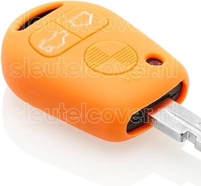 Autosleutel Hoesje geschikt voor BMW - SleutelCover - Silicone Autosleutel Cover - Sleutelhoesje Oranje