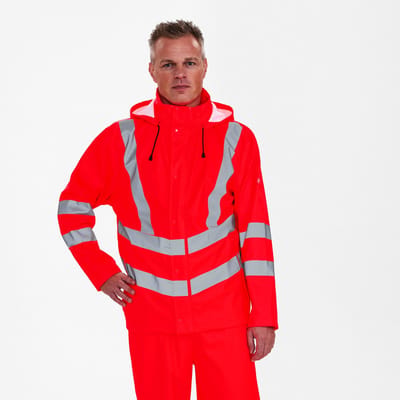 Engel Safety regenjack 1921-102 - Hi-vis Red - L