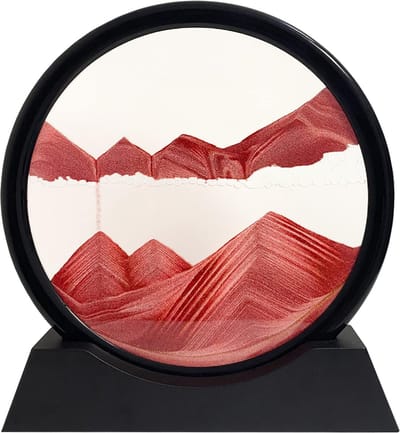 Decoratie Bewegende Zandloper - Uniek Zandschilderij met Hypnotiserende Bewegingen - Stijlvolle Interieurdecoratie - Ontspanning en Creativiteit in Één - Bestel Nu voor Kunstzinnige Verrijking!