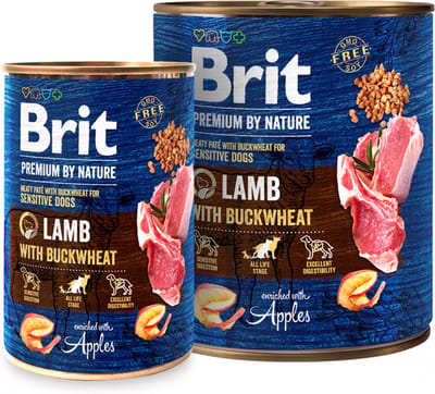 Brit Premium Cans Lamb with Buckwheat 400 g (6)