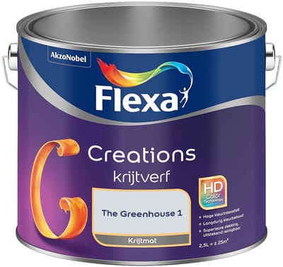 Flexa - Creations Muurverf Krijt - The Greenhouse 1 - Mengverf - 2,5 L