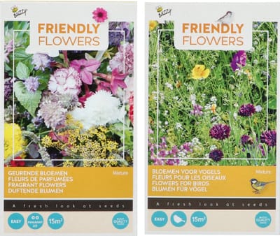 Bloemenmengsel Zaden voor Geurende bloemen en bloemen voor Vogels voor 30M2