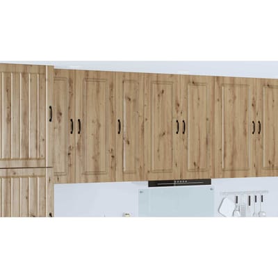 vidaXL - Vaatwasserpaneel - Kalmar - Artisan - Eiken - 30 - x - 31 - x - 100 - cm
