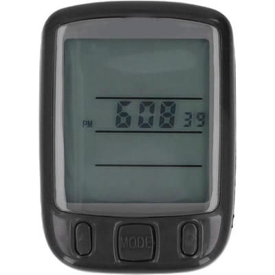 Ordinateur de vélo Étanche Anti-dérapant Haute Précision Compteur de vélo Filaire pour Vélos black