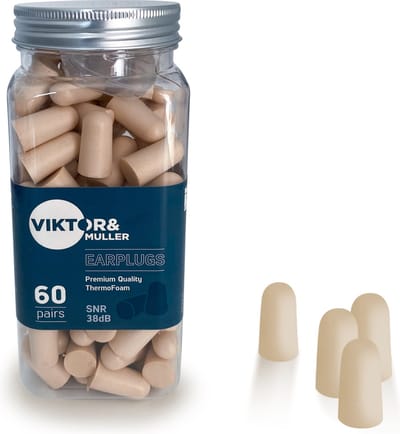 Viktor & Muller® - 120 stuks Slaap Oordopjes - Snurken - Slaapoordoppen - Oordoppen - Slapen - Geluidsoverlast - Sound Plugs - Anti Snurk - Slaaphulp - Geluid - Studeren - Gehoorbescherming - Earplugs - Lawaai - Foam demping - Motorrijden - Festival
