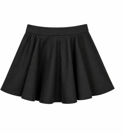 Succubus Clothing Gigi Bengaline 50's Korte Swing Rok Zwart