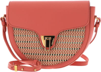 COCCINELLE Leren Schoudertas Beat Nassa Crossover Bag Mul. Geran / Geran Oranje Beige