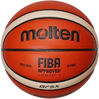 Molten BasketbalKinderen en volwassenen - oranje/wit/zwart - maat 5