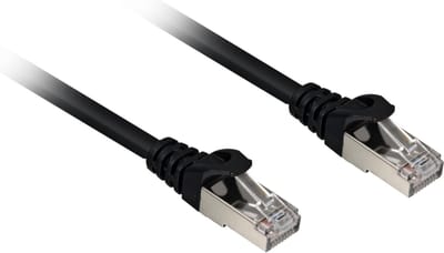 CAT6a sFTP kabel 0.5 meter Zwart