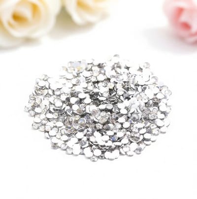Maison Elara - 2880 zilveren strass steentjes 2 mm voor nail art en scrapbooking