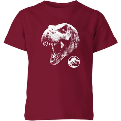 Jurassic Park T Rex Kids' T-Shirt - Burgundy - 98/104 (3-4 jaar)