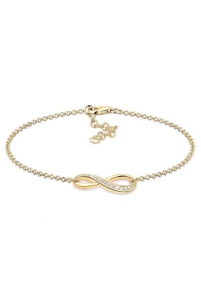 Elli - Armband - Dames Oneindigheidssymbool met Zirkonia Kristallen in 925 Sterling Zilver - Dames