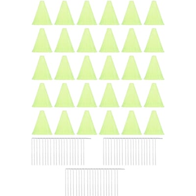 30 STUKS Cloche Koepel voor Planten Plastic Herbruikbare Bel Plantenafdekking Beschermers tegen Tuindieren beige