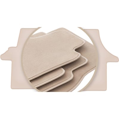 PREMIUM beige vloermatten voor: Volkswagen Transporter T5 bestelwagen 2003-2015