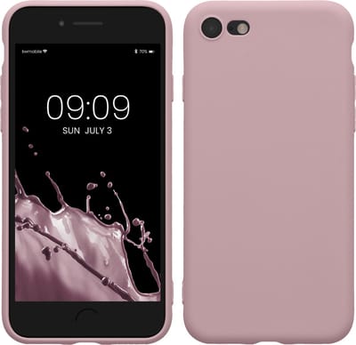 kwmobile telefoonhoesje geschikt voor Apple iPhone SE (2022) / iPhone SE (2020) / iPhone 8 / iPhone 7 - Hoesje voor smartphone - Precisie camera uitsnede - In mauve