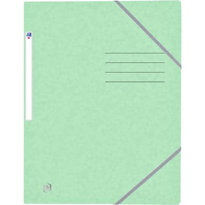 Elastomap Oxford Top File+ A4 3 kleppen 390gr pastel groen