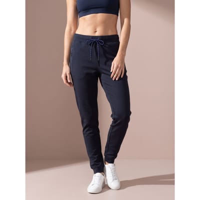 Sjeng Sports KAYE - Maat: M Dark Blue - Tennis Broek Vrouwen - Sportbroek - 92% polyester, 8% elastaan, powerstretch