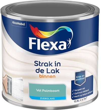 Flexa - Strak In De Lak Binnenlak Zijdeglans - Vol Palmboom - Mengverf - 500 Ml