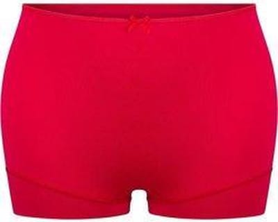 RJ Pure Color Dames Short Extra Hoog Donkerrood 3XL