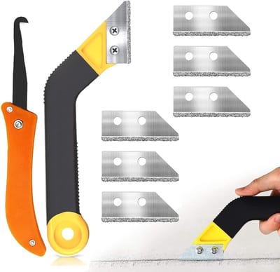 Efficiënte Tegelvoeg Verwijder Set: 9 Stuks Voegschrapers voor Badkamer, Keuken en Vloeren