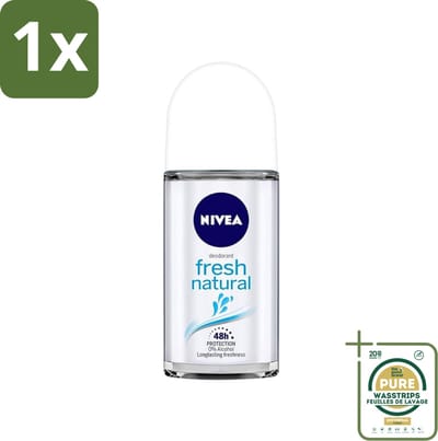 1 x NIVEA - Deodorant Roller - Frisse Natuur - Langdurige Frisheid - 50 ml- Deodorant Roller - Zweetbescherming - Frisheid - Anti-Geur - Oceaanextracten