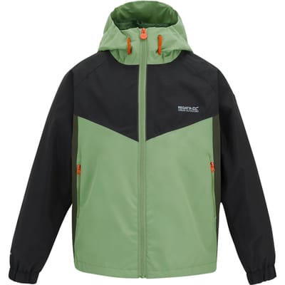 Regatta Hanleigh Waterdichte Jas voor Kinderen/Kinderen (Sage/Zwart/Donkere Khaki)
