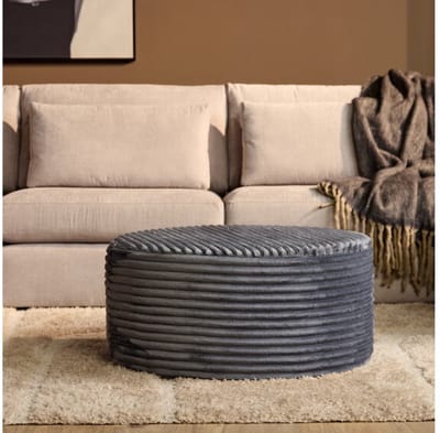 My Sofa Hocker | Rond | 80 cm | Tilia 85 | Antraciet