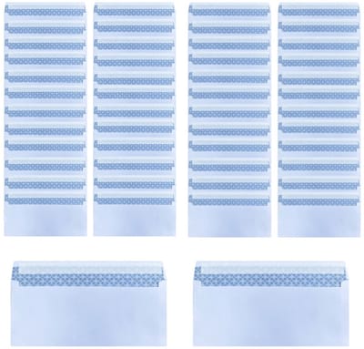 50 Zelfklevende Enveloppen – Enveloppezakjes met plakstrip – Mini papieren enveloppen – Zelfsluitende papieren zakjes met klep – Papieren opbergzakjes – Ideaal voor het bewaren van munten, zaden, kaarten, uitnodigingen, enz. – 24 x 10,5 cm