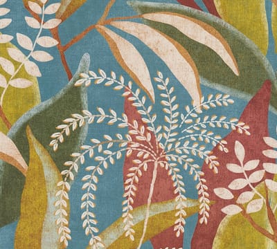 PLANTEN EN BLADEREN BEHANG | Abstract - Blauw Rood GroeN - A.S. Création Pintwalls III