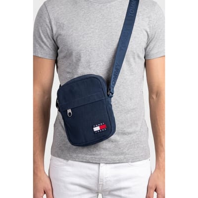 Tommy Hilfiger Essential Daily Cord Crossover Bag Dark Night Navy Taglia: OS | Borse Outlet | Uomo | Nero