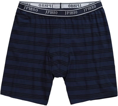 JP 1880 - Heren - Longpants FLEXNAMIC® OEKO-TEX onderbroek gestreept - Navy blauw - Maat 5XL